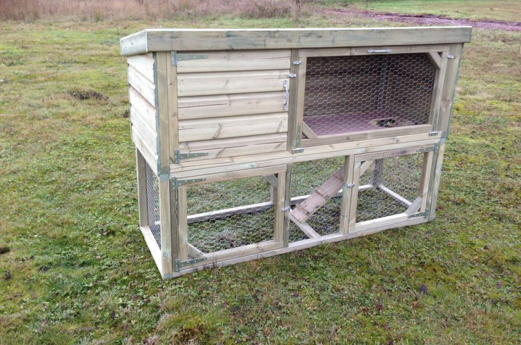 Rabbit Hutch with Run Severn Valley Woodworks