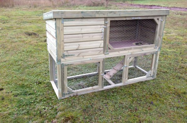 Rabbit Hutch with Run Severn Valley Woodworks