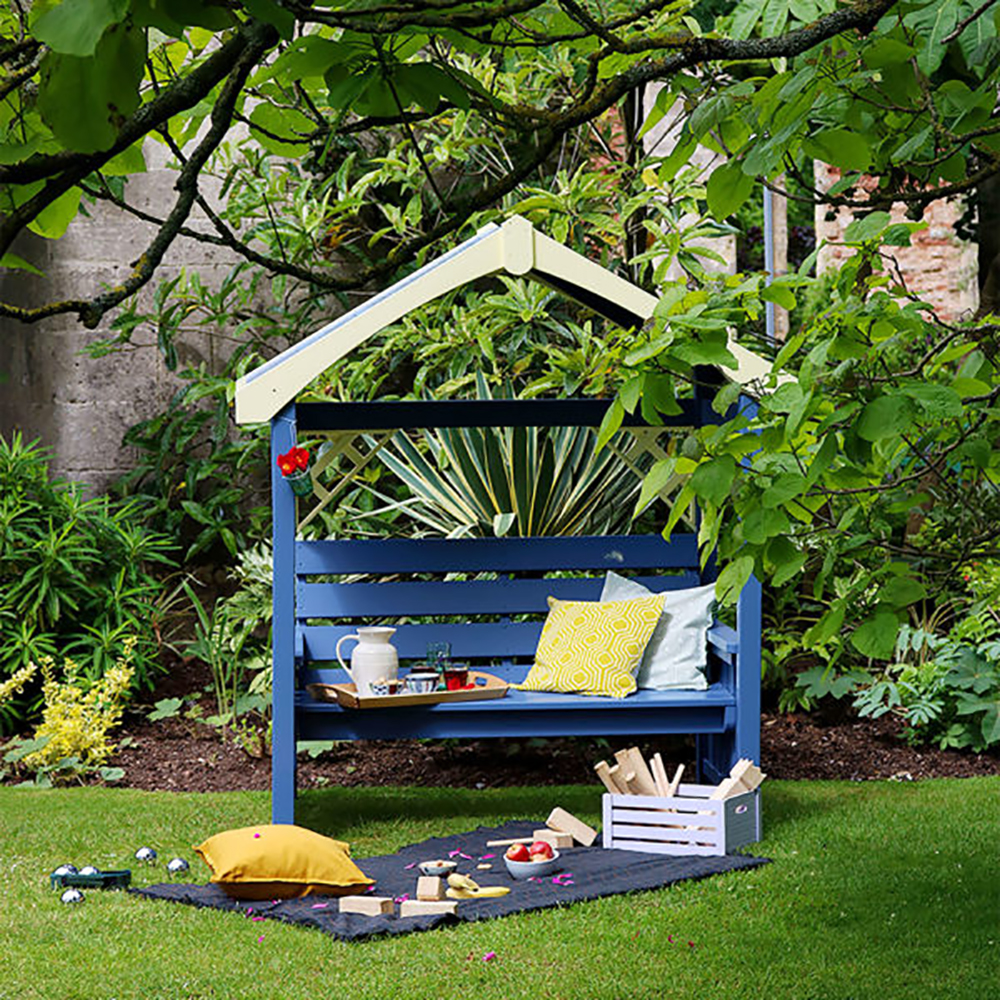 Painted Hutton Herefordshire Arbour in a garden setting