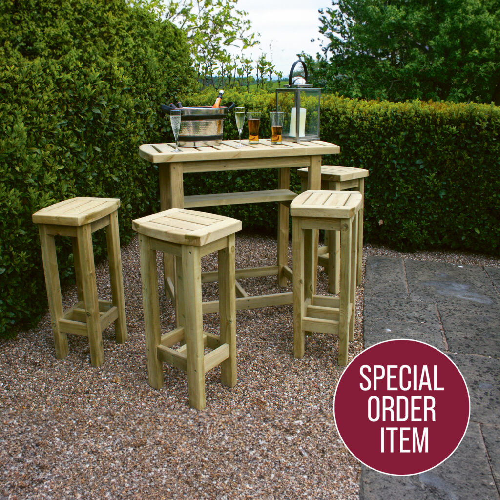 Cotswold High Table & Stools Severn Valley Woodworks
