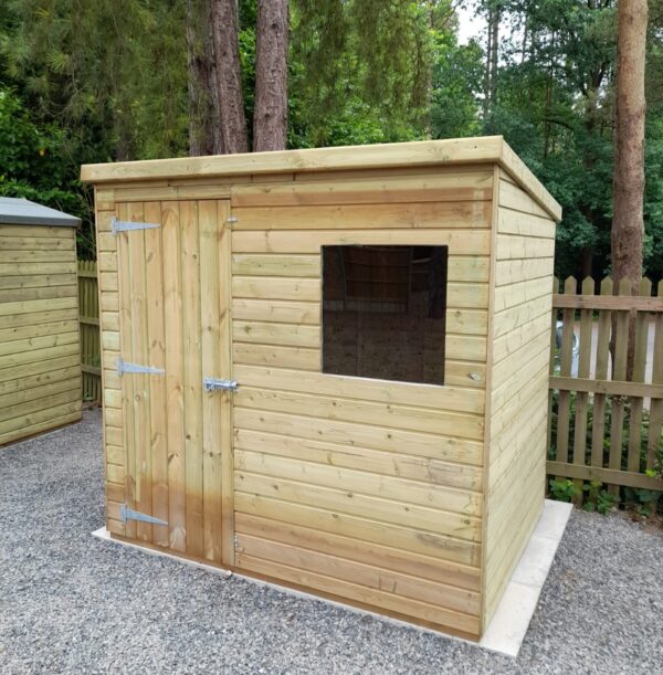 7' x 5' Pent Shed